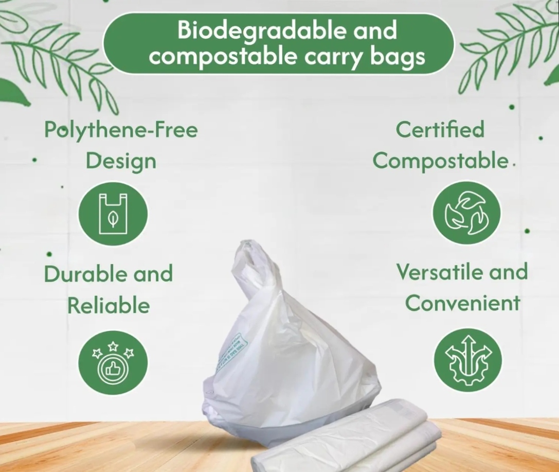 9x11 size Bio Bags 1kg capacity carry bags