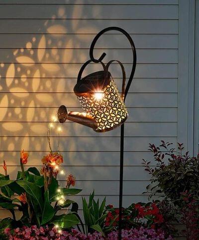 solar watering can with stand