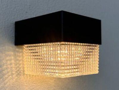 Square Crystal wall Solar Lamp